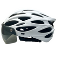 Cyclonix España - Casco con visera desmontable y LED – CycloGuard™ (blanco)