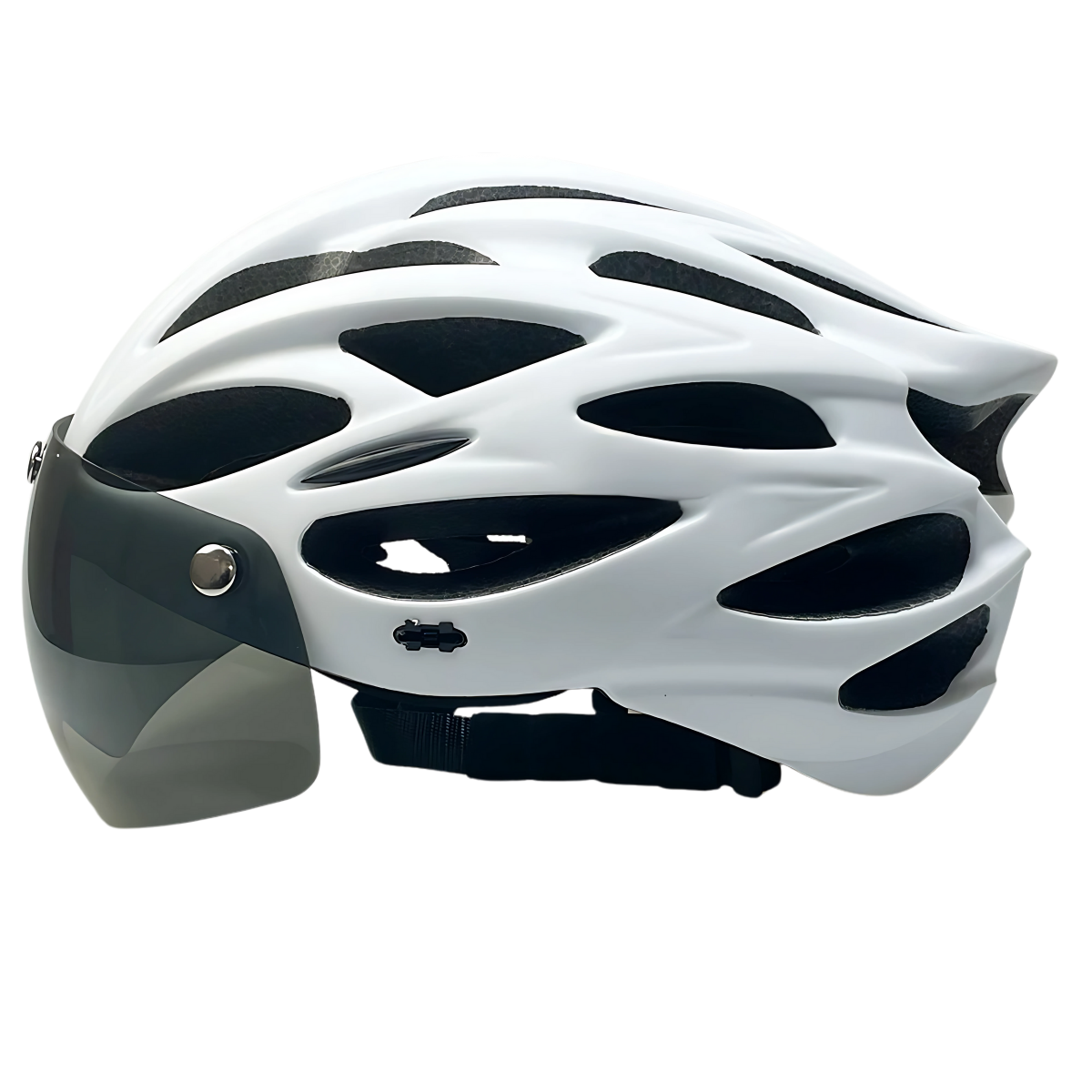 Cyclonix España - Casco con visera desmontable y LED – CycloGuard™ (blanco)