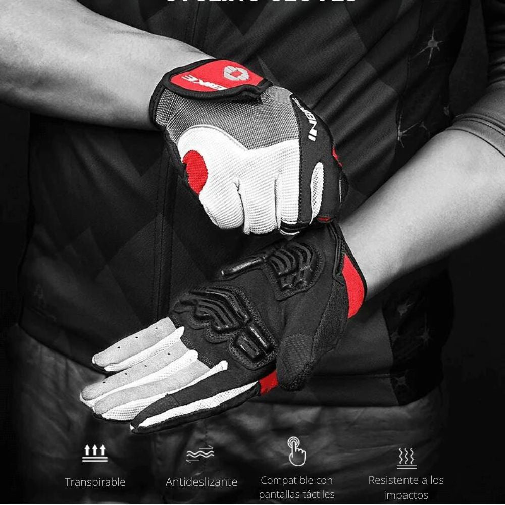 Cyclonix España - Guantes antideslizantes para ciclismo – CycloGrip™ (rojo)