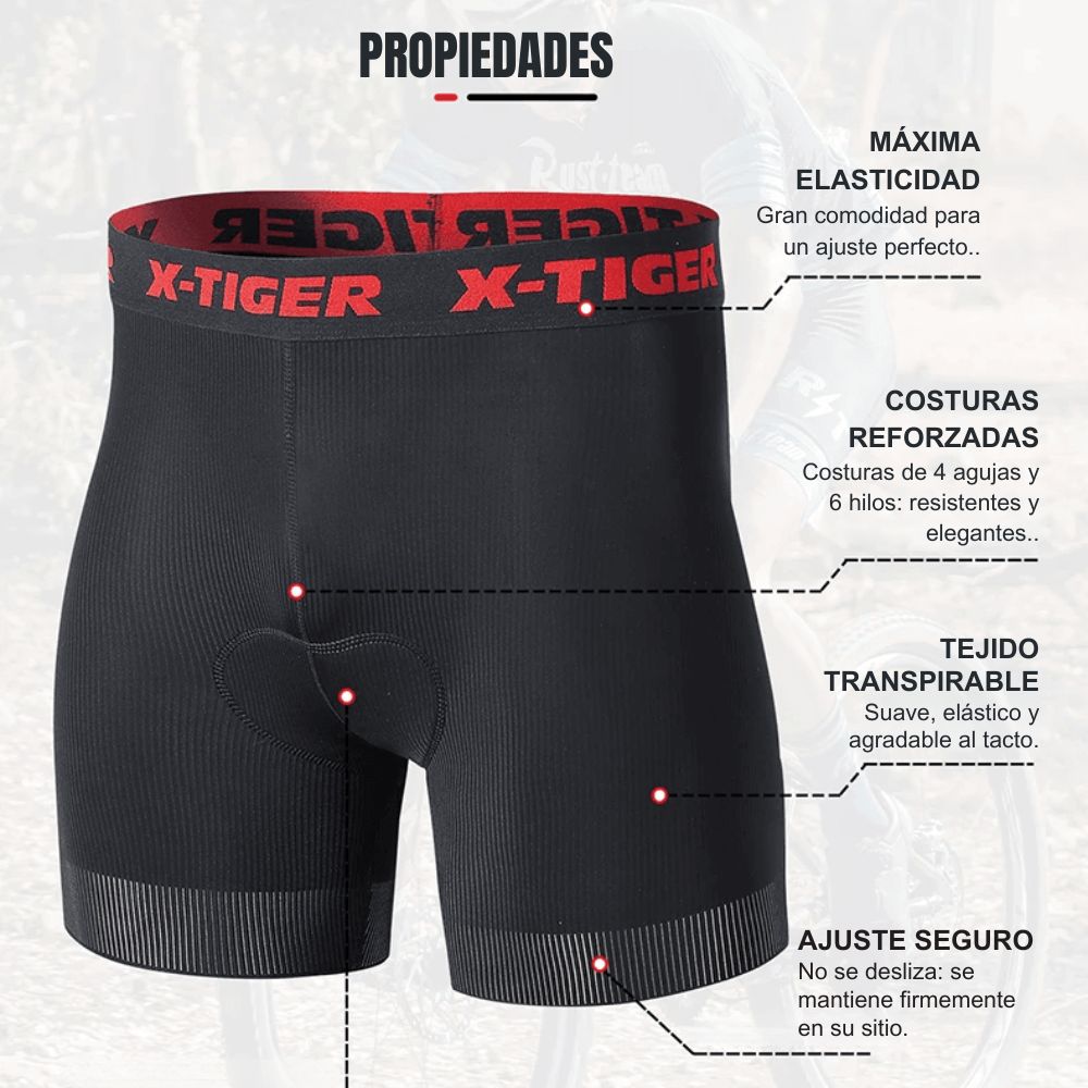 Cyclonix España - Ropa interior de ciclismo con acolchado 5D – RideGuard™