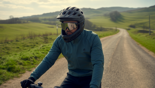 casco bicicleta con visera