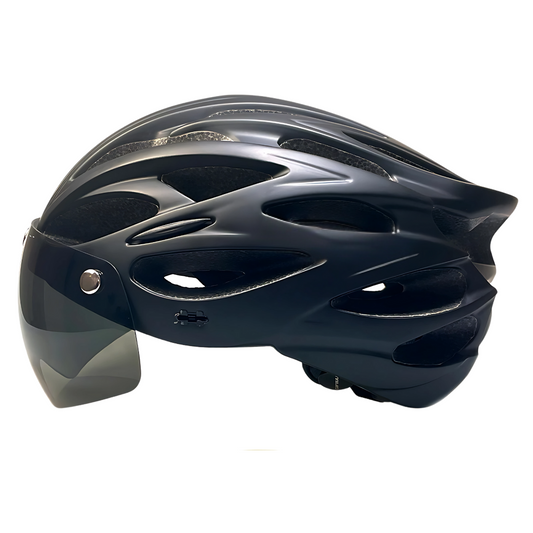Cyclonix España - Casco con visera desmontable y LED – CycloGuard™ (negro)