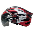 Cyclonix España - Casco con visera desmontable y LED – CycloGuard™ (rojo)