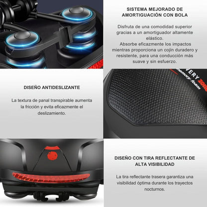 Cyclonix España - Sillín de bicicleta de máxima comodidad – CycloSoft™