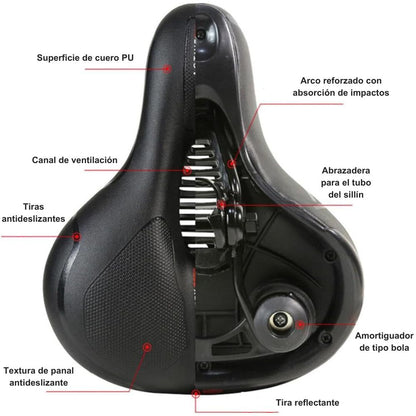Cyclonix España - Sillín de bicicleta de máxima comodidad – CycloSoft™