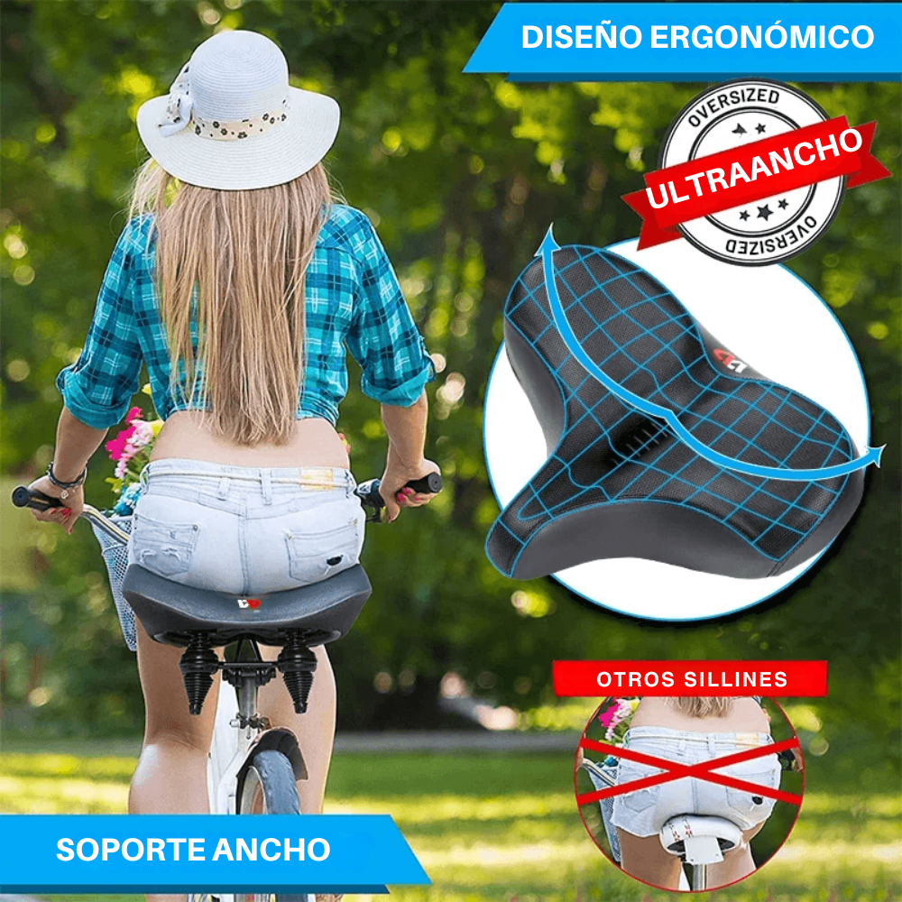Cyclonix España - Sillín ancho y cómodo – MaxiComfort™