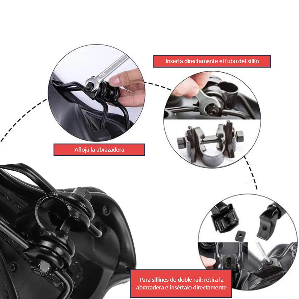 Cyclonix España - Sillín deportivo cómodo – VeloxSeat™