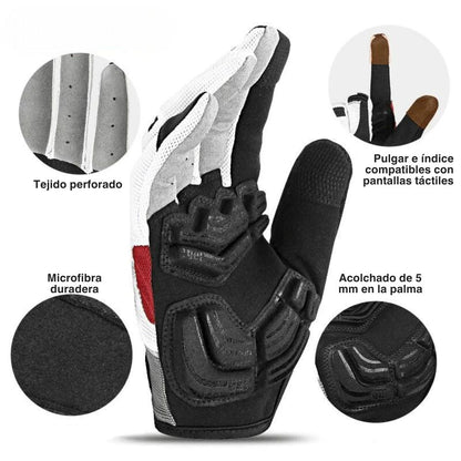 Cyclonix España - Guantes antideslizantes para ciclismo – CycloGrip™ (rojo)