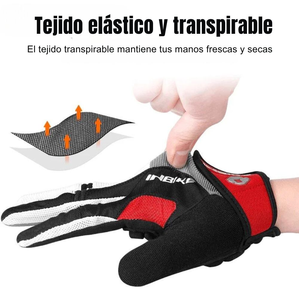 Cyclonix España - Guantes antideslizantes para ciclismo – CycloGrip™ (rojo)