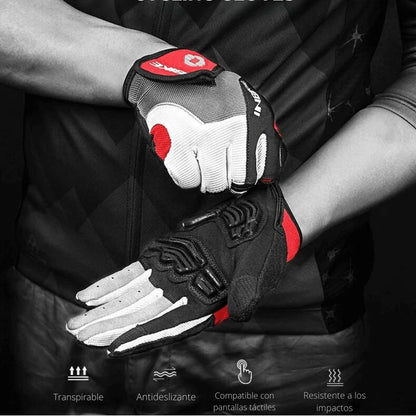 Cyclonix España - Guantes antideslizantes para ciclismo – CycloGrip™ (rojo)