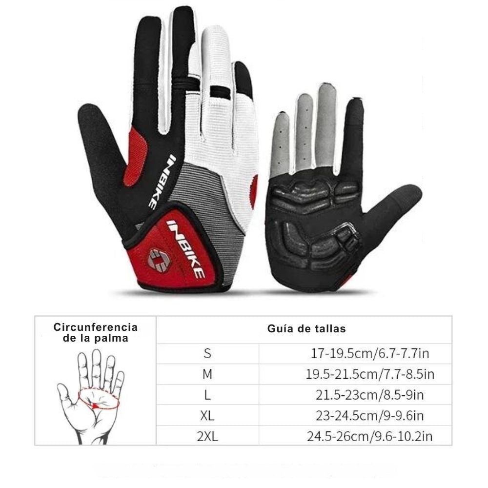 Cyclonix España - Guantes antideslizantes para ciclismo – CycloGrip™ (rojo)