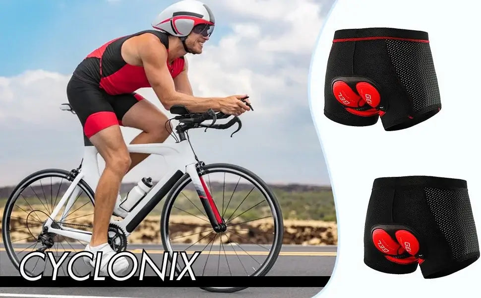 Cyclonix España - Ropa interior de ciclismo con acolchado 5D – CycloGel™