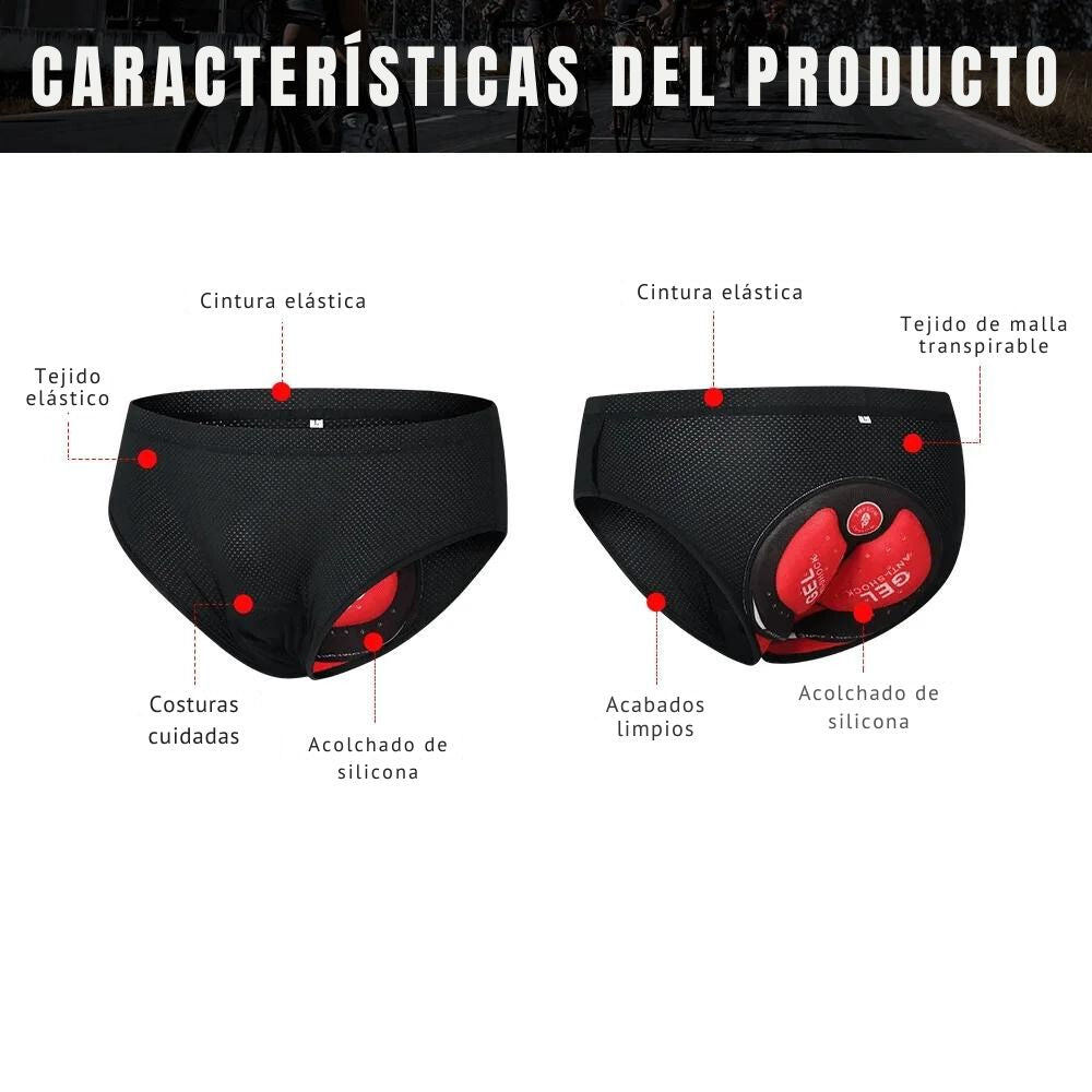 Cyclonix España - Ropa interior de ciclismo con acolchado 5D – GelCush™