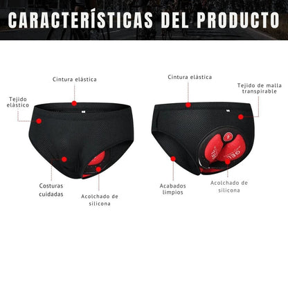 Cyclonix España - Ropa interior de ciclismo con acolchado 5D – GelCush™
