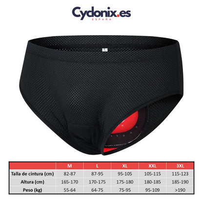 Cyclonix España - Ropa interior de ciclismo con acolchado 5D – GelCush™