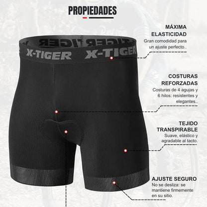 Cyclonix España - Ropa interior de ciclismo con acolchado 5D – RideGuard™
