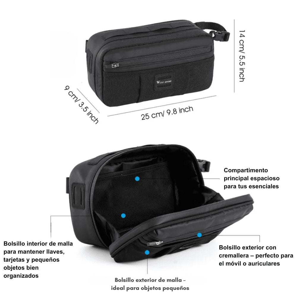 Cyclonix España - Bolsa espaciosa para manillar – BarCarrier™